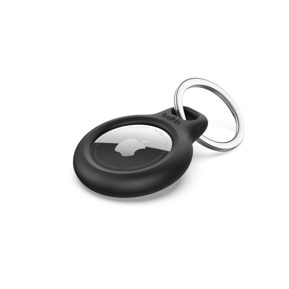 Belkin Black Secure AirTag Holder with Key Ring