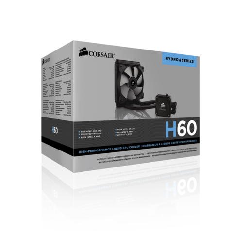 Corsair Hydro Series H60 High Performance Liquid CPU Cooler - The Peripheral Store | TPS
