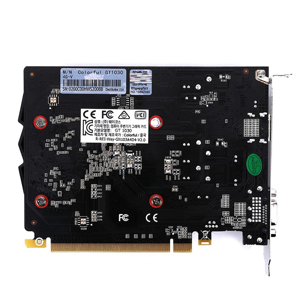 [पुन: पैक किया गया] रंगीन GeForce GT 1030 4GB GDDR4 64-बिट ग्राफ़िक्स कार्ड