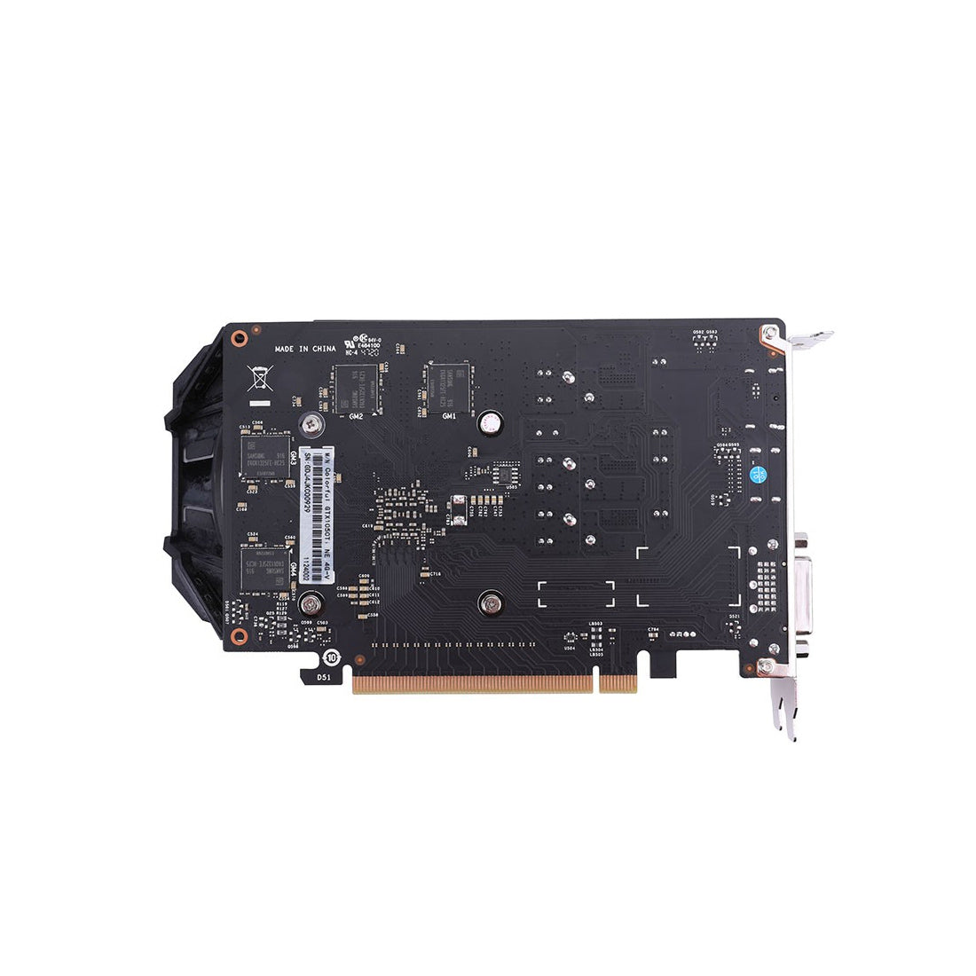 रंगीन GeForce GTX 1050Ti NE 4GB GDDR5 128-बिट ग्राफ़िक्स कार्ड