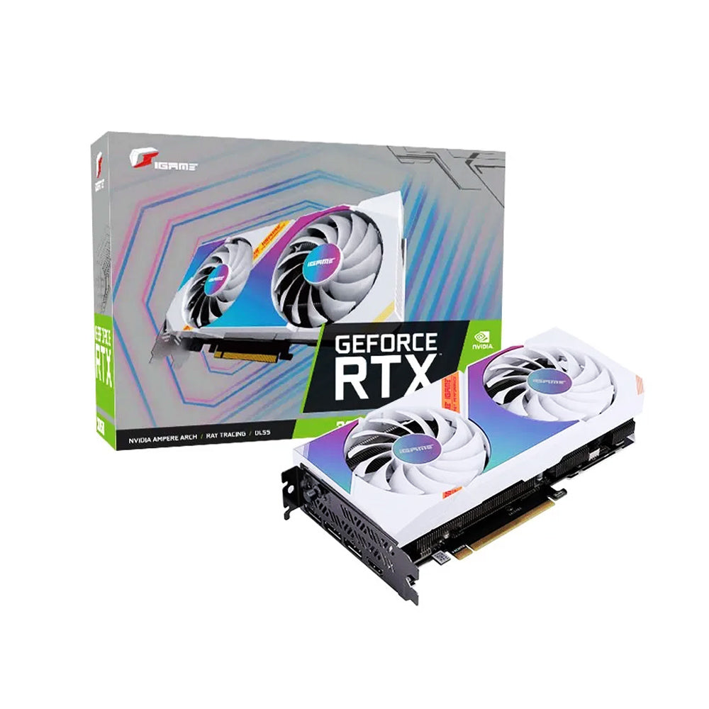 रंगीन GeForce RTX 3050 Ultra W DUO OC 8G-V 8GB GDDR6 128-बिट ग्राफ़िक्स कार्ड