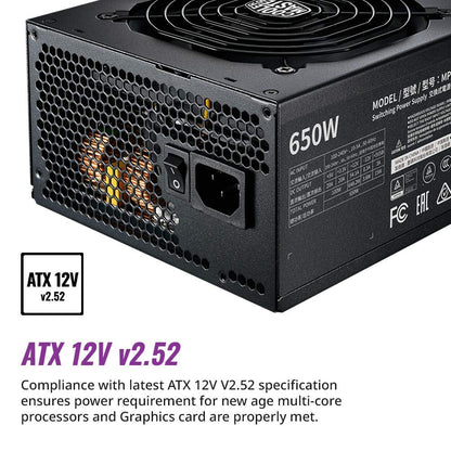 Cooler Master MWE Gold 650 V2 80 Plus Gold Certified Fully Modular Power Supply From TPS Technologies
