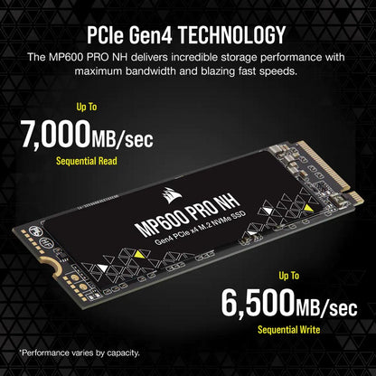 Corsair MP600 PRO NH 1TB M.2 NVMe PCIe 4.0 Internal SSD