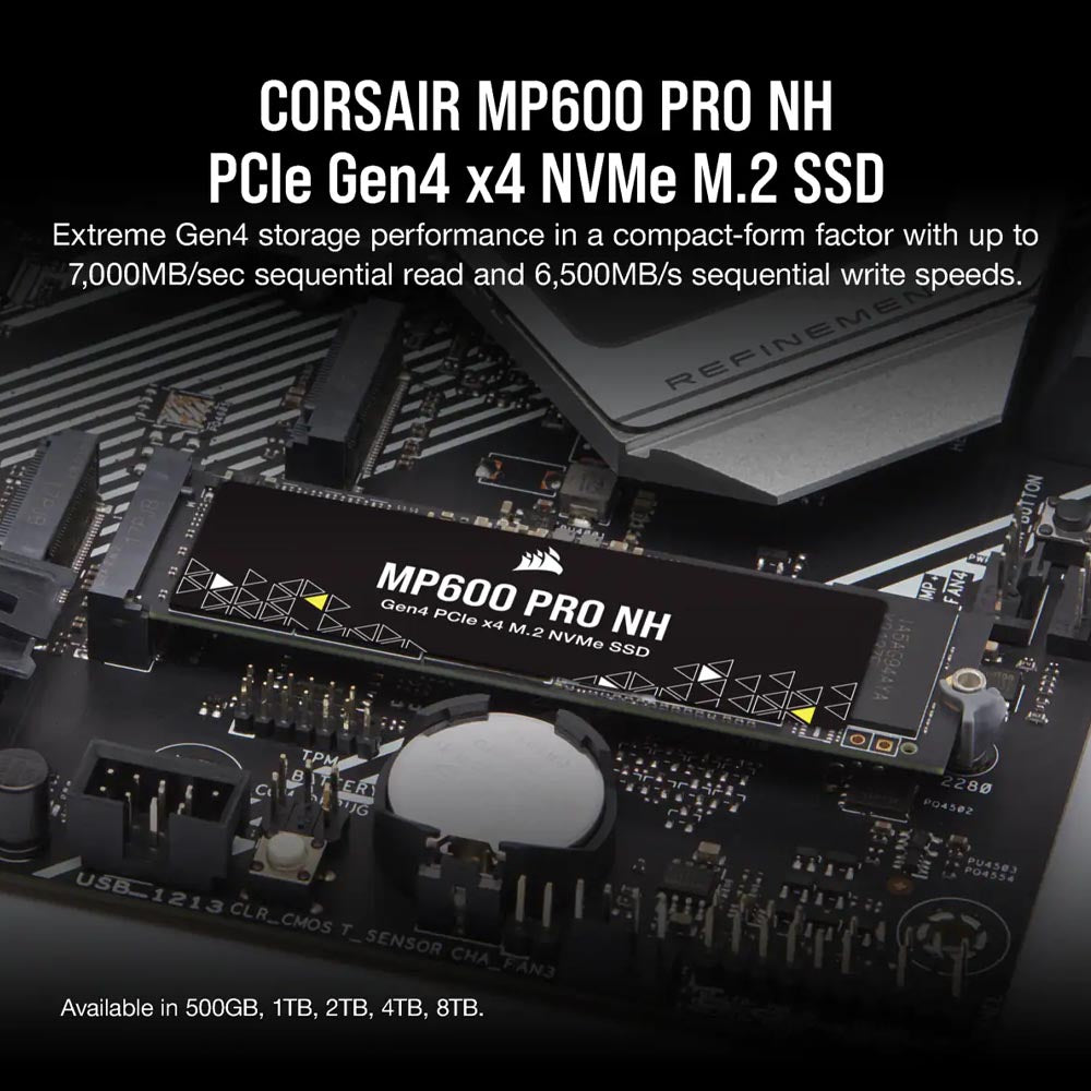 Corsair MP600 PRO NH 1TB M.2 NVMe PCIe 4.0 Internal SSD