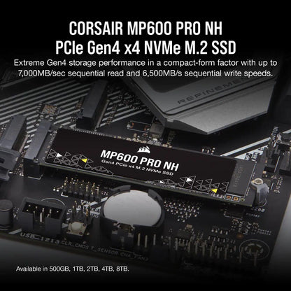 Corsair MP600 PRO NH 1TB M.2 NVMe PCIe 4.0 Internal SSD