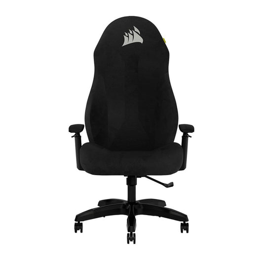 CORSAIR TC60 Fabric Black Gaming Chair with 105° Reclining Seat and 3D Arm Adjustment
