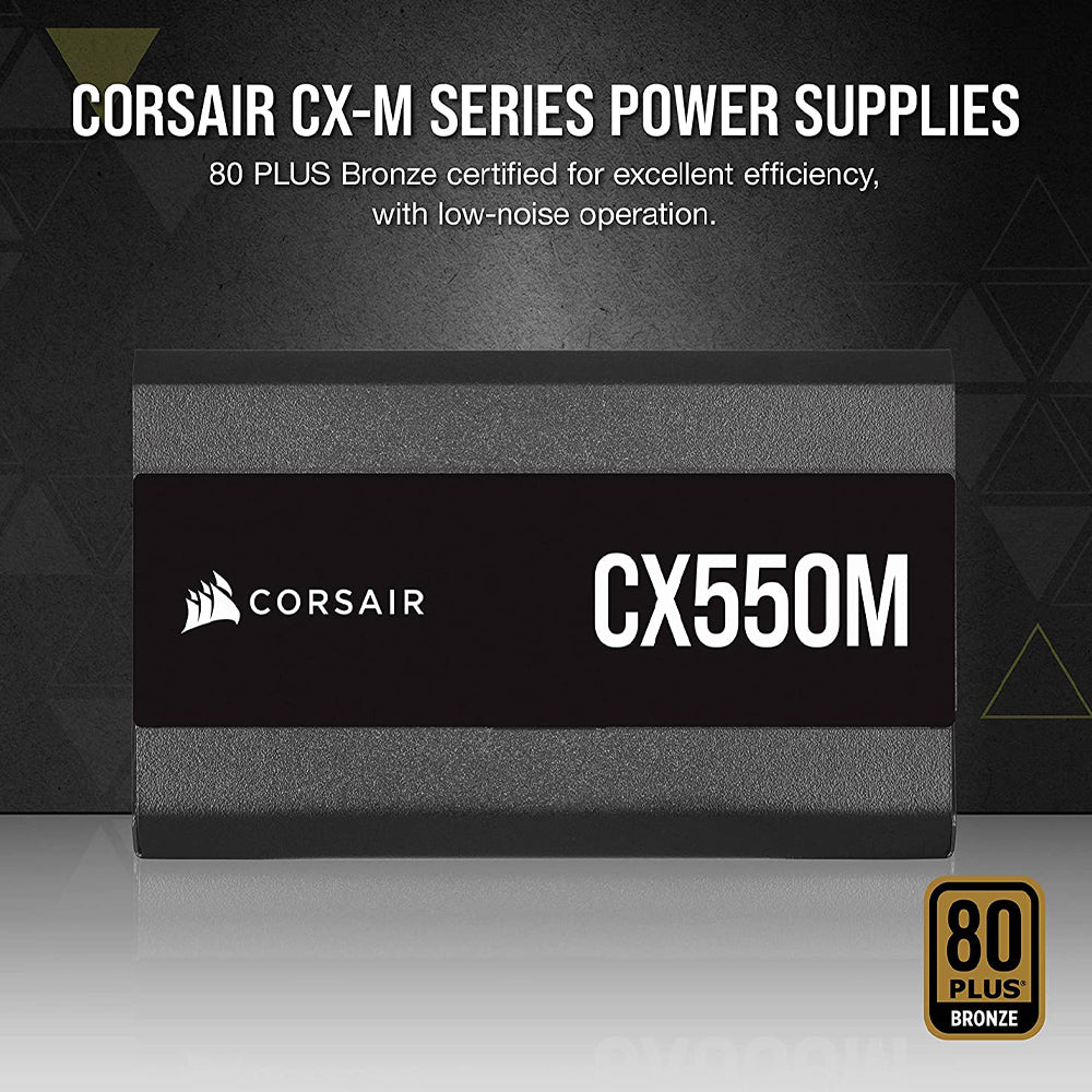 Corsair CX550M 550W Semi-Modular 80 plus Bronze SMPS Power Supply