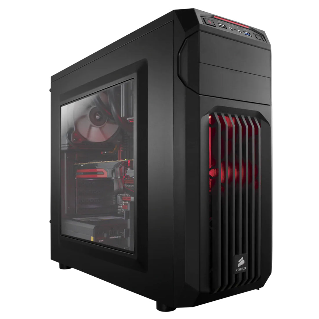 Corsair Carbide Series SPEC-01 Red LED Mid-Tower Gaming Cabinet