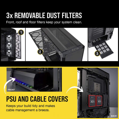 Corsair Obsidian Series 500D RGB SE Premium ATX Mid Tower Cabinet From TPS Technologies