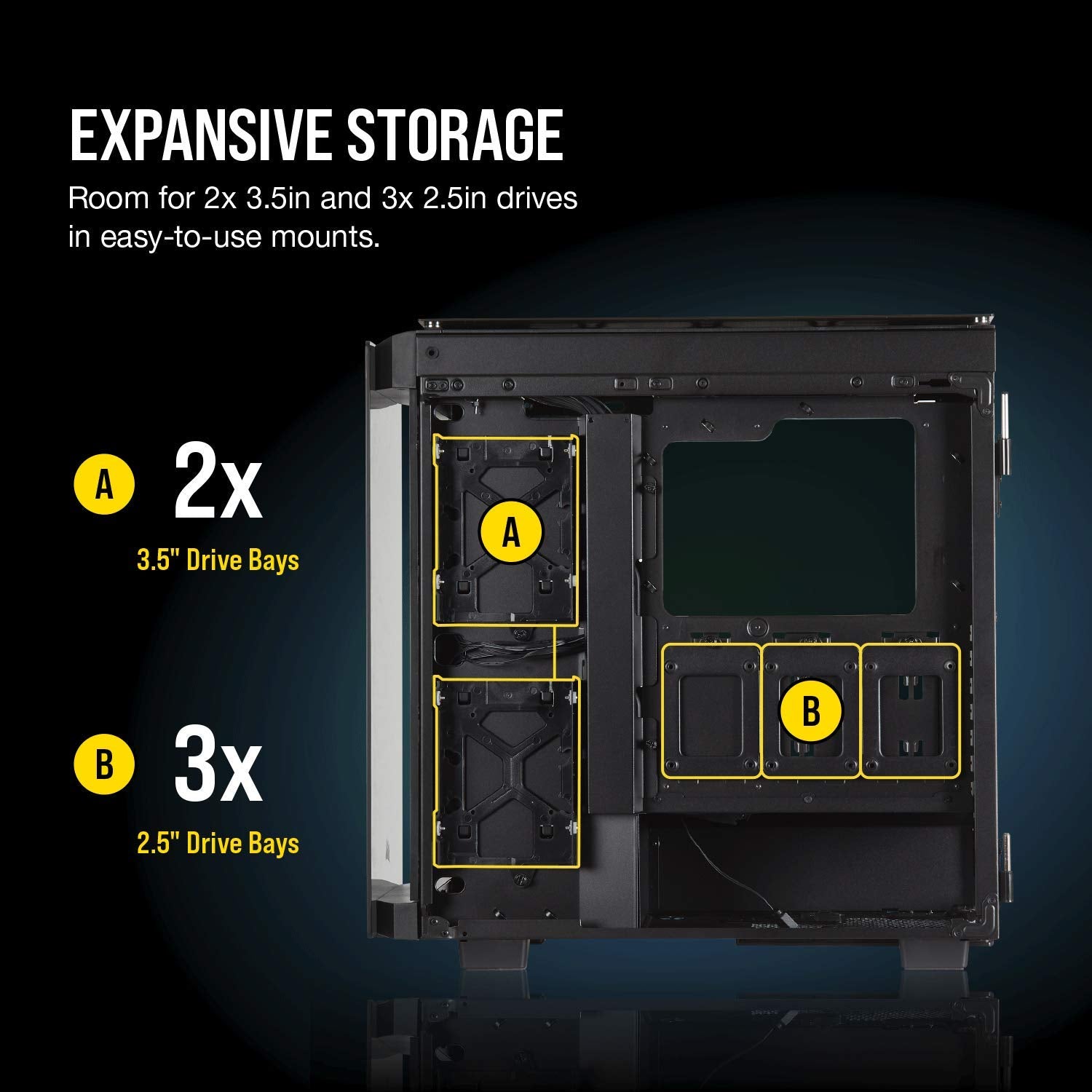 Corsair Obsidian Series 500D RGB SE Premium ATX Mid Tower Cabinet From TPS Technologies
