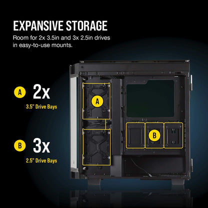 Corsair Obsidian Series 500D RGB SE Premium ATX Mid Tower Cabinet From TPS Technologies