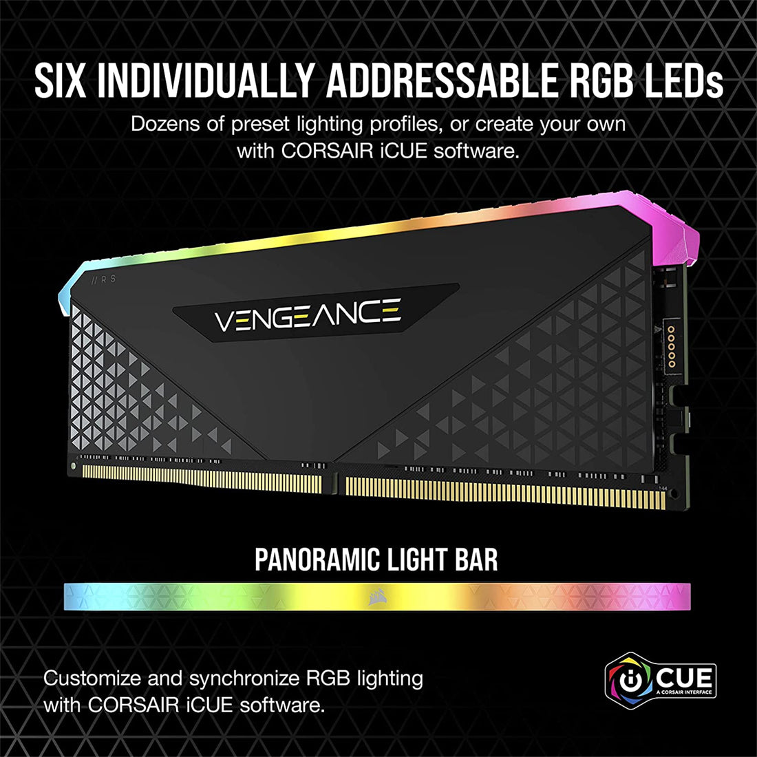 Corsair Vengeance RGB RS 8GB DDR4 RAM 3200MHz C16 Desktop Memory