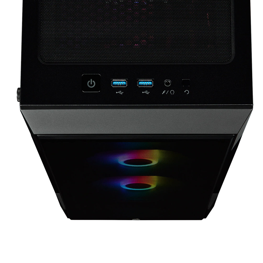 CORSAIR iCUE 220T RGB मिड टॉवर ATX कैबिनेट तीन SP120 RGB प्रो फैन और टेम्पर्ड ग्लास साइड पैनल के साथ