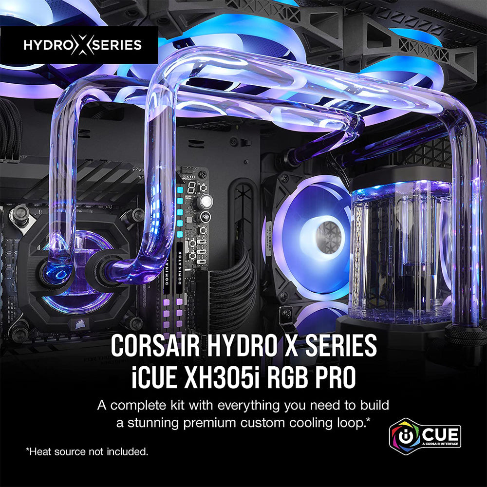 CORSAIR Hydro X Series iCUE XH305i RGB PRO Custom Cooling Kit - Black