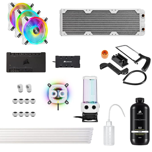 CORSAIR Hydro X Series iCUE XH305i RGB PRO Custom Cooling Kit - White
