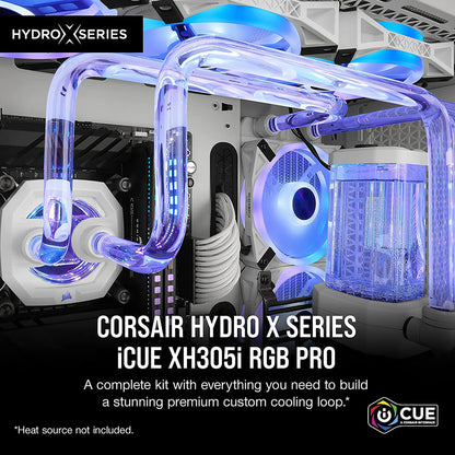 CORSAIR Hydro X Series iCUE XH305i RGB PRO Custom Cooling Kit - White