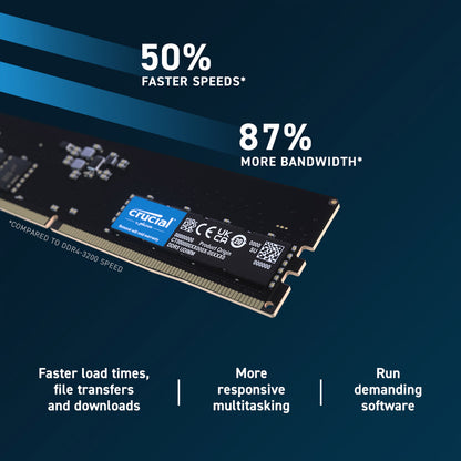 महत्वपूर्ण 16GB DDR5 RAM 4800MHz CL40 डेस्कटॉप मेमोरी