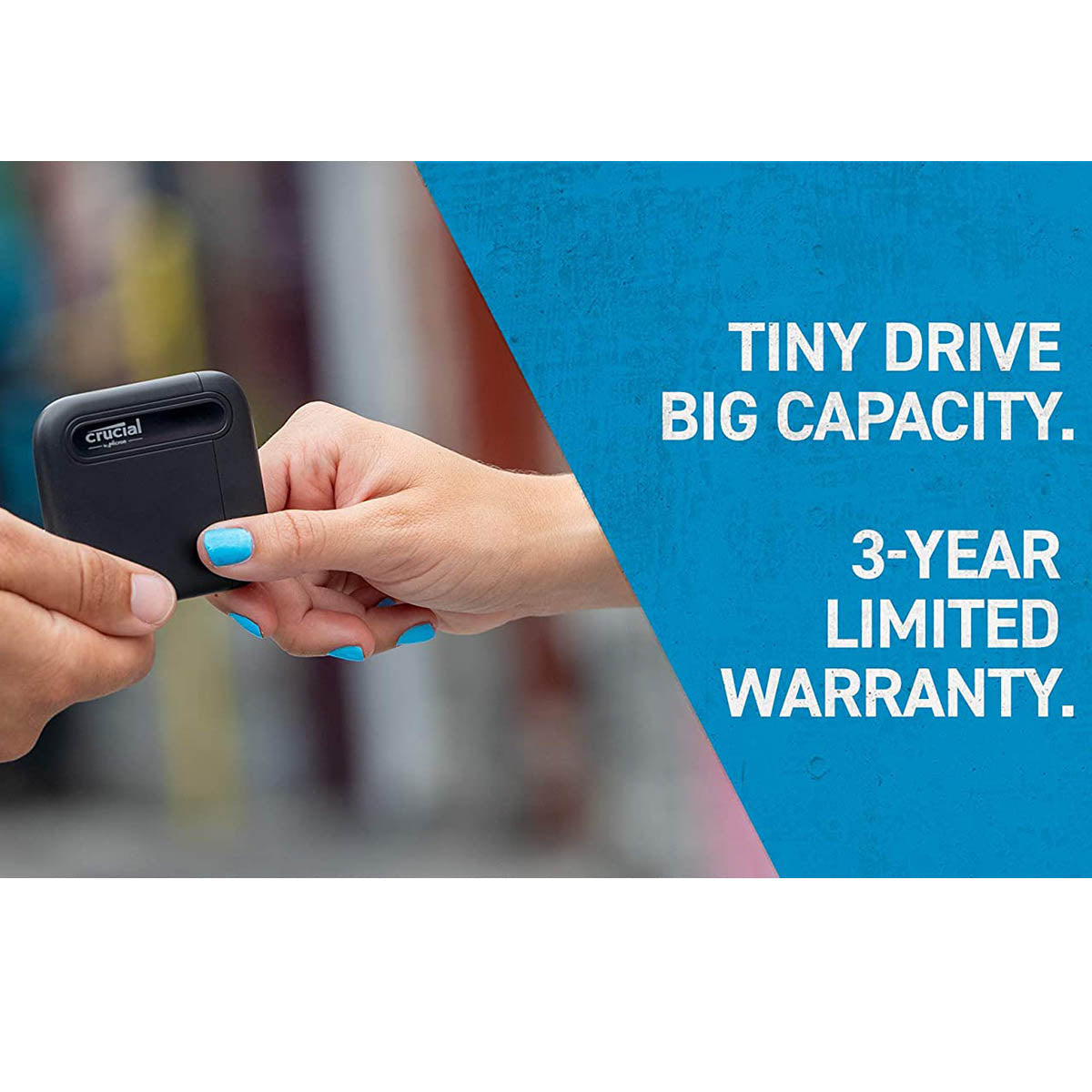 Crucial X6 4TB Portable External SSD USB 3.2 Type-C - tpstech.in