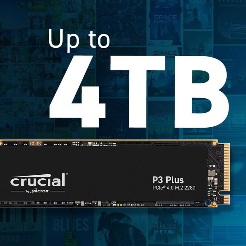 Crucial P3 Plus 500GB M.2 NVMe PCIe 4.0 Internal Solid State Drive