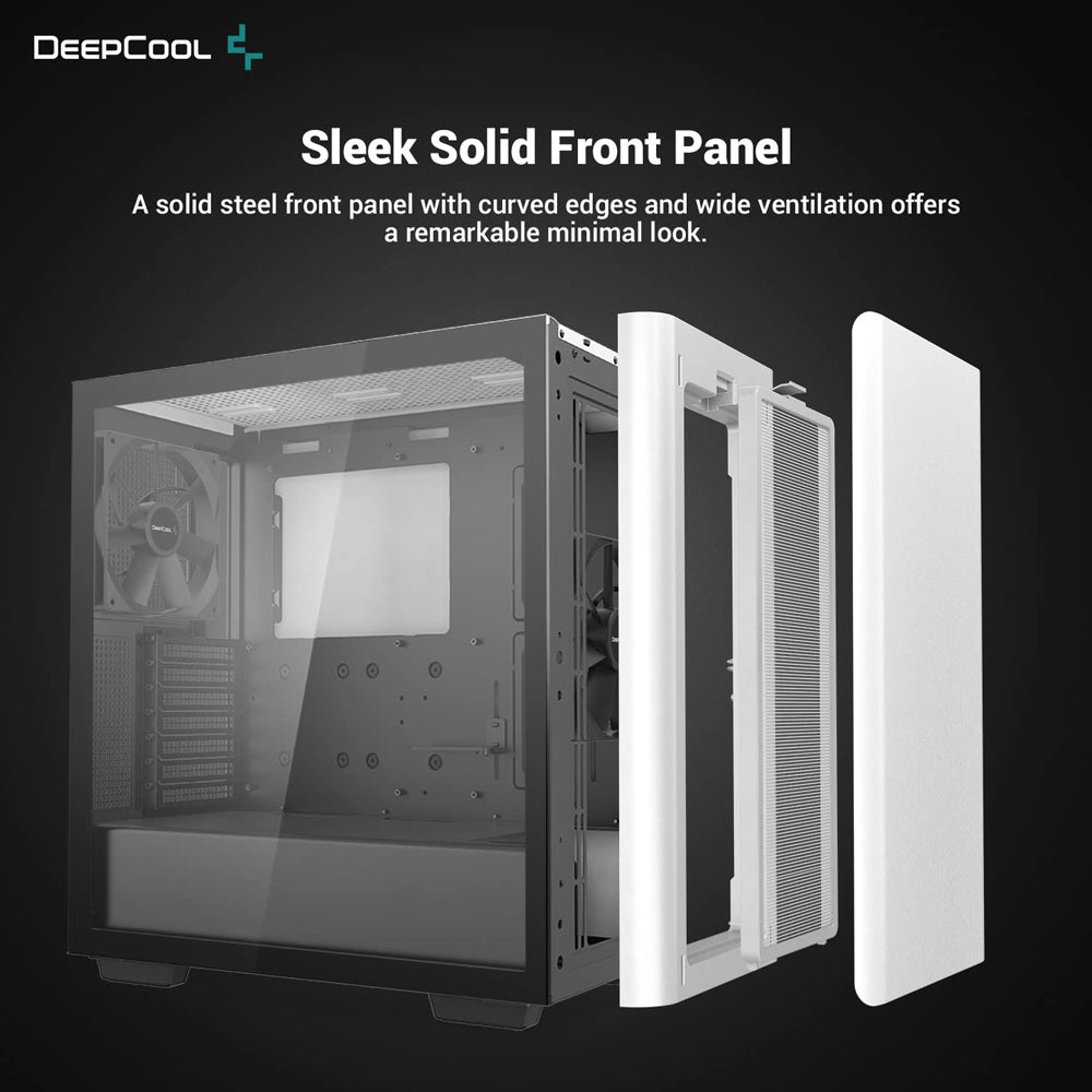 DEEPCOOL CK500 White Mid-Tower ATX Cabinet with 2 Pre-installed 140mm fans