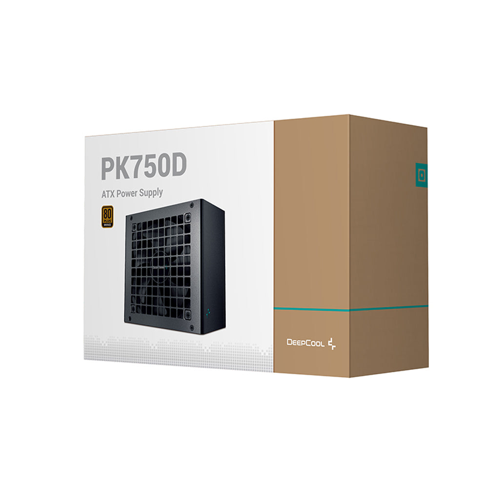 DEEPCOOL PK750D 750W नॉन-मॉड्यूलर 80 प्लस ब्रॉन्ज़ SMPS पावर सप्लाई