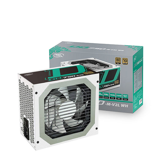 DEEPCOOL DQ750-M-V2L 750W Full Modular 80 Plus Gold SMPS Power Supply - White