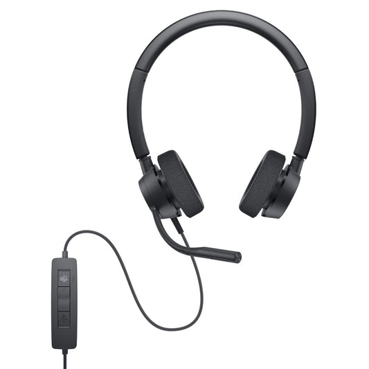[RePacked] DELL Pro Stereo USB Wired On-Ear Headset with Mic and Audio Controls