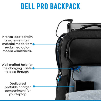 Dell Professional Laptop Backpack for 17-inch Laptops