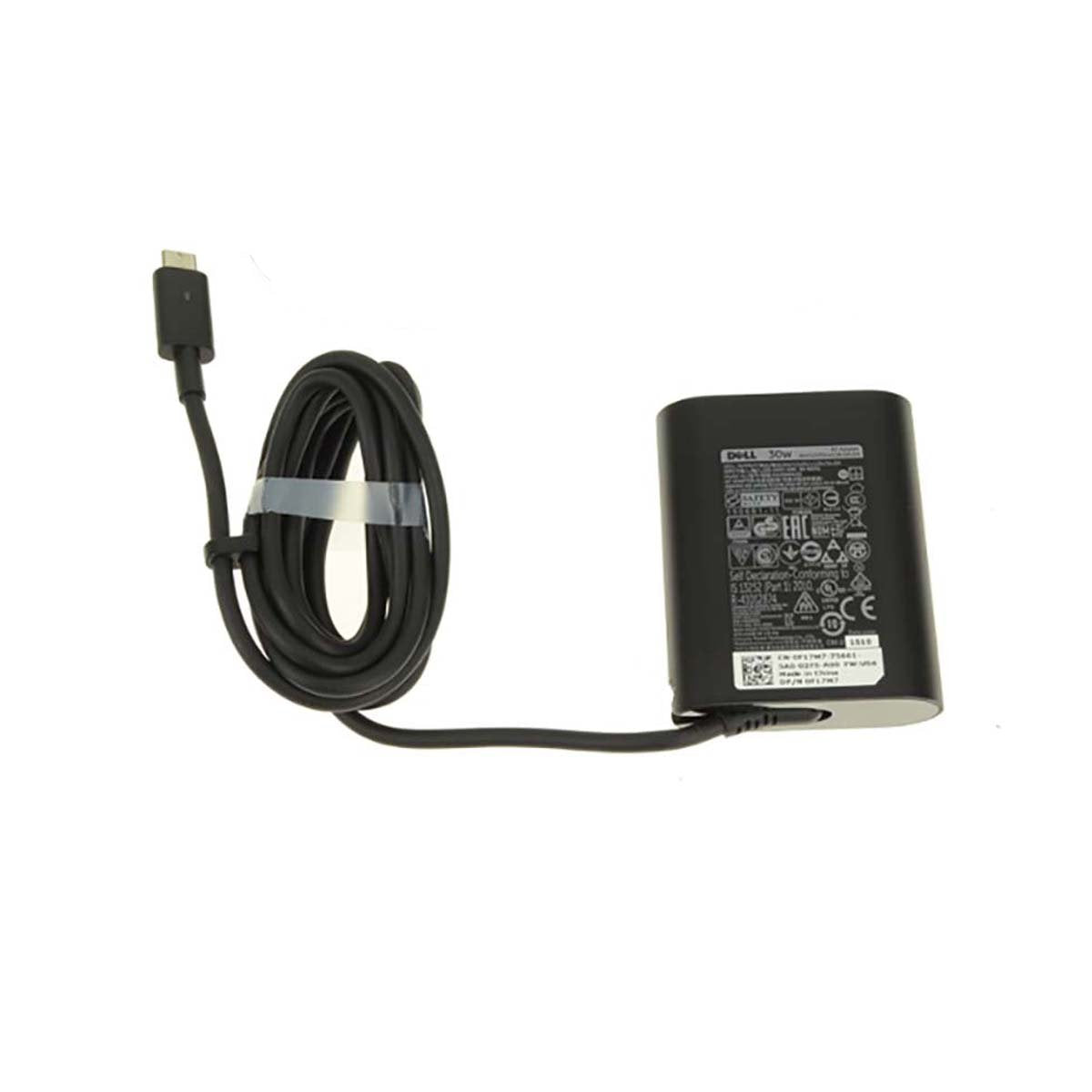 पावर कॉर्ड के साथ FTHM3 के लिए Dell ओरिजिनल 30W 20V USB टाइप C लैपटॉप चार्जर अडैप्टर