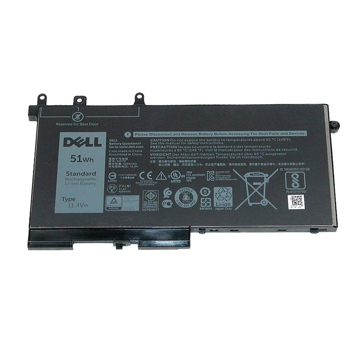 Dell Original 4400mAh 7.4V 51WHR 3-Cell Battery for Latitude 5580