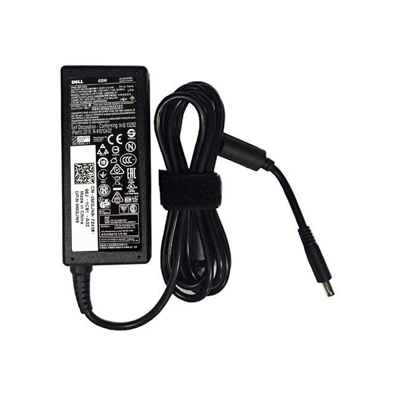 Dell Original 65W 19.5V 4.5mm Pin Laptop Charger Adapter for Vostro 13 5370 With Power Cord