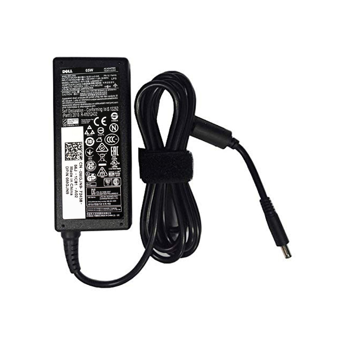 Dell Original 65W 19.5V 4.5mm Pin Laptop Charger Adapter for Inspiron 13 5370 With Power Cord