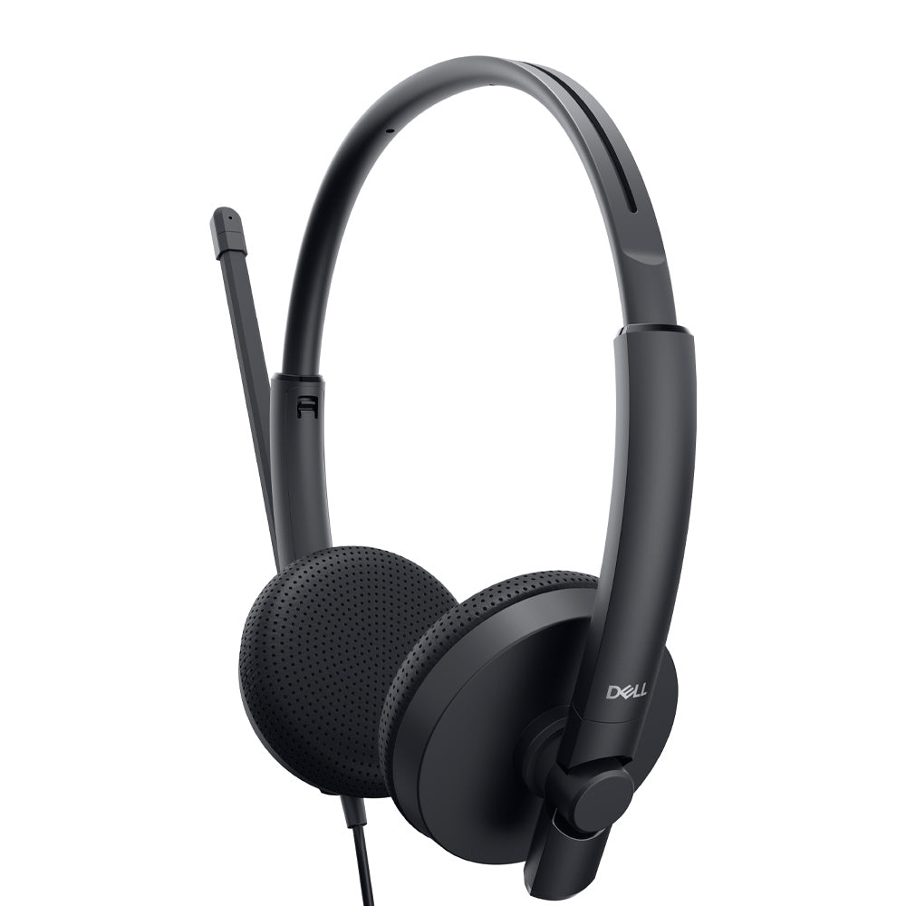 DELL Stereo Wired On-Ear Headset with Noise Cancellation and Audio Controls