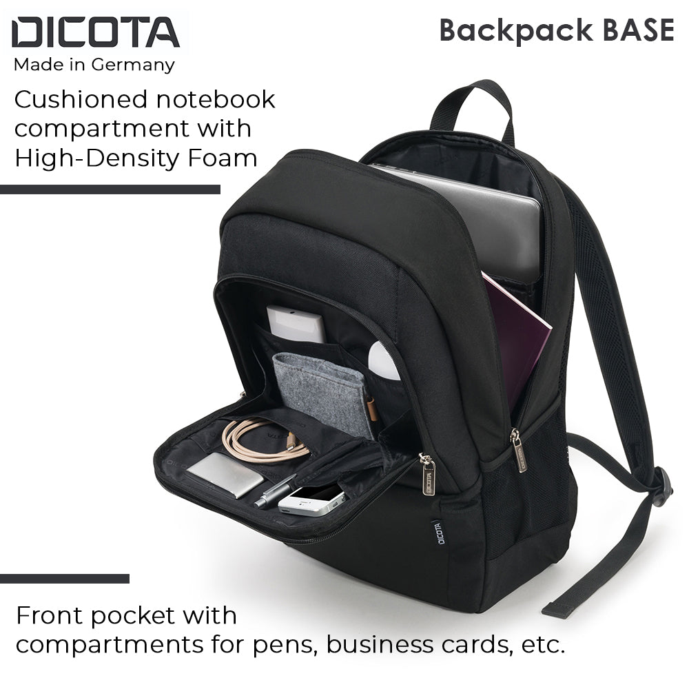 Dicota BASE 15-17.3 Inch Backpack (Black) Dicota BASE 15-17.3 Inch Backpack (Black)