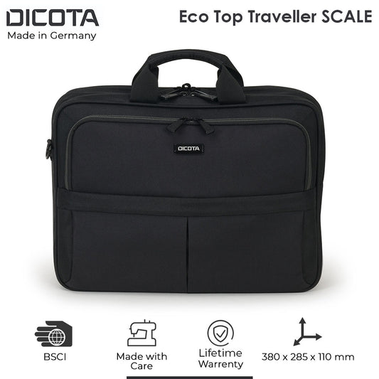 14-15.6 इंच के लैपटॉप के लिए डिकोटा इको टॉप ट्रैवलर स्केल बैग