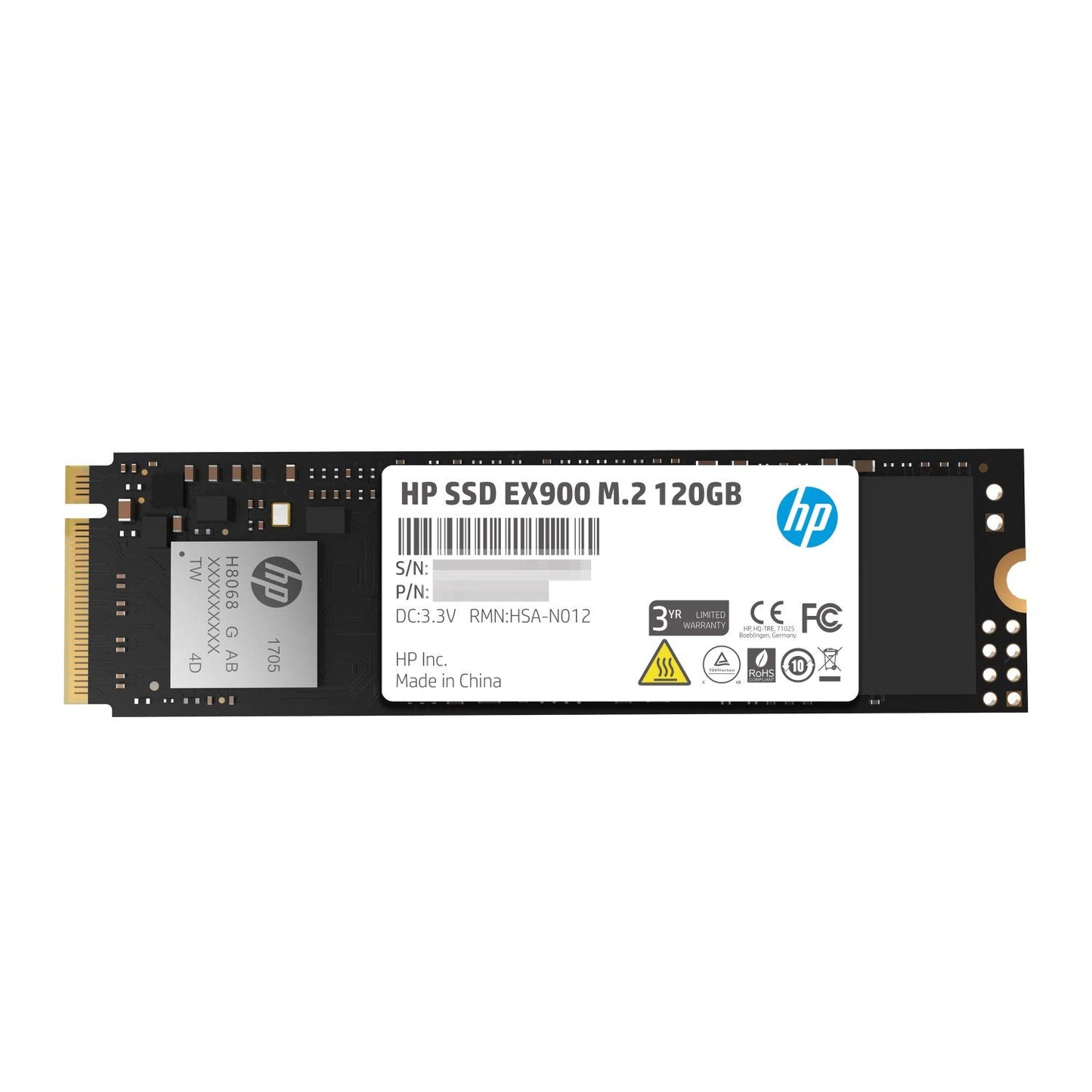 [RePacked] HP EX900 120GB M.2 2280 PCIe Gen 3 Internal Solid State Drive