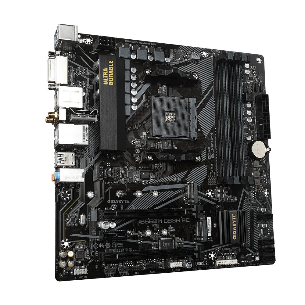GIGABYTE B550M DS3H AC AMD AM4 Micro-ATX Motherboard