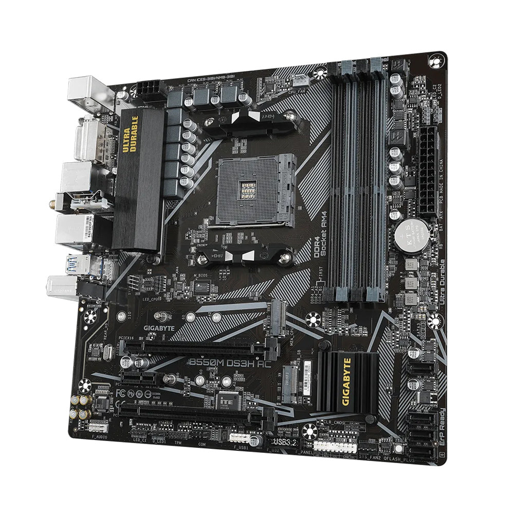GIGABYTE B550M DS3H AC AMD AM4 Micro-ATX Motherboard