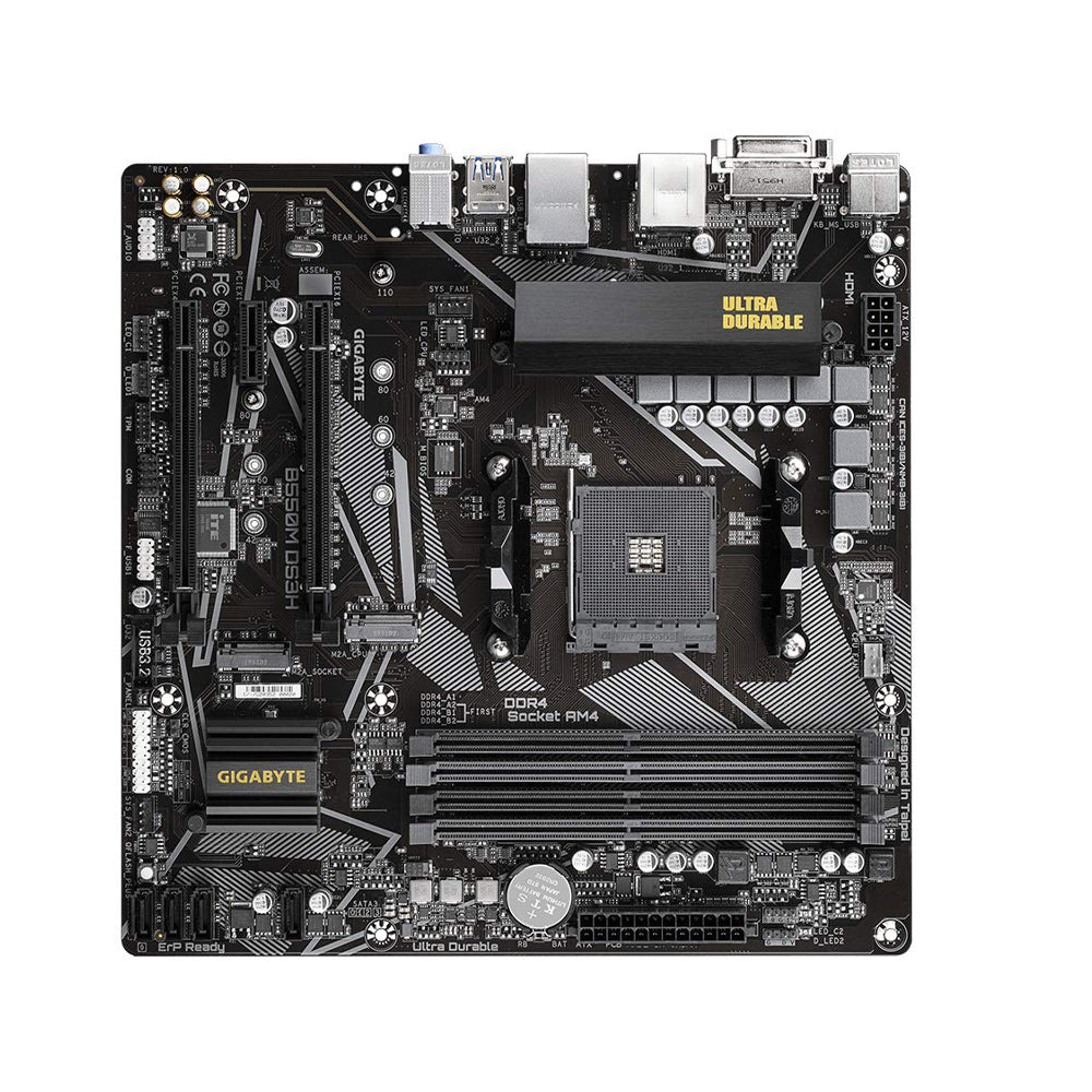 GIGABYTE B550M DS3H AMD AM4 Micro-ATX Motherboard