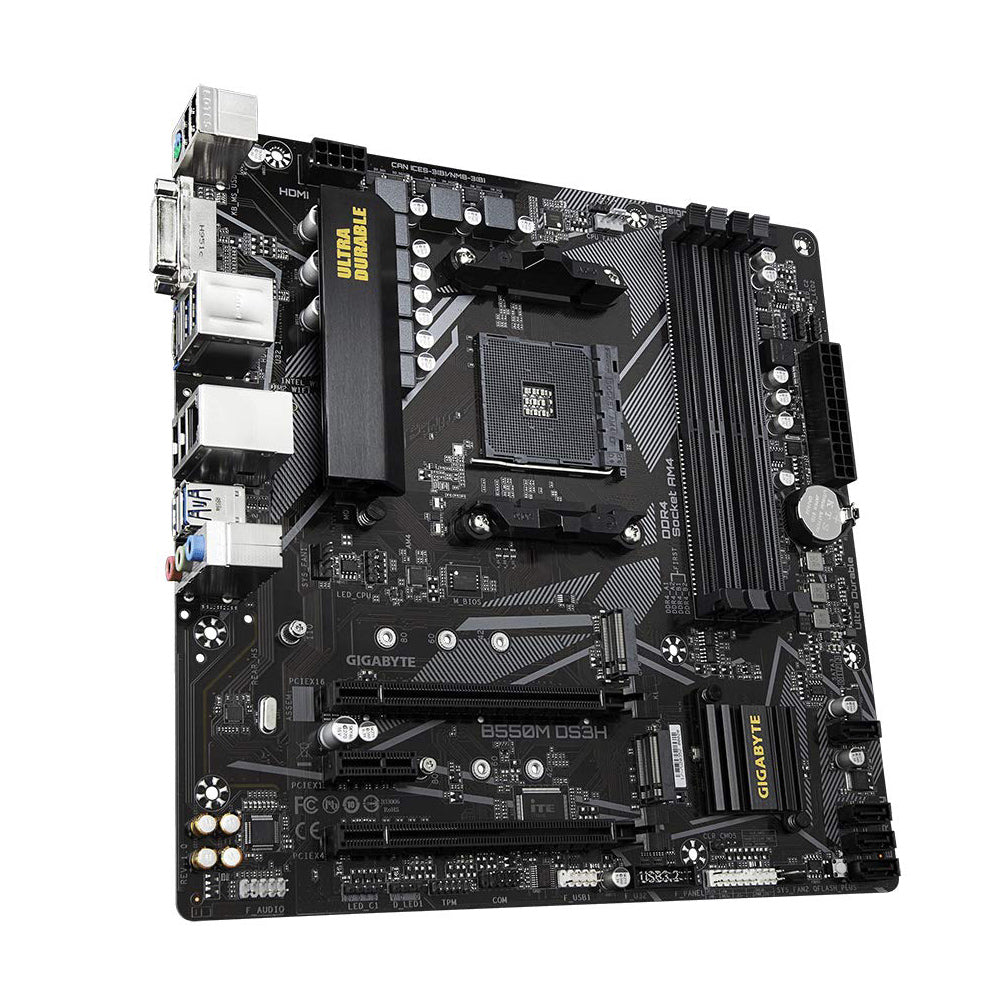 GIGABYTE B550M DS3H AMD AM4 Micro-ATX Motherboard