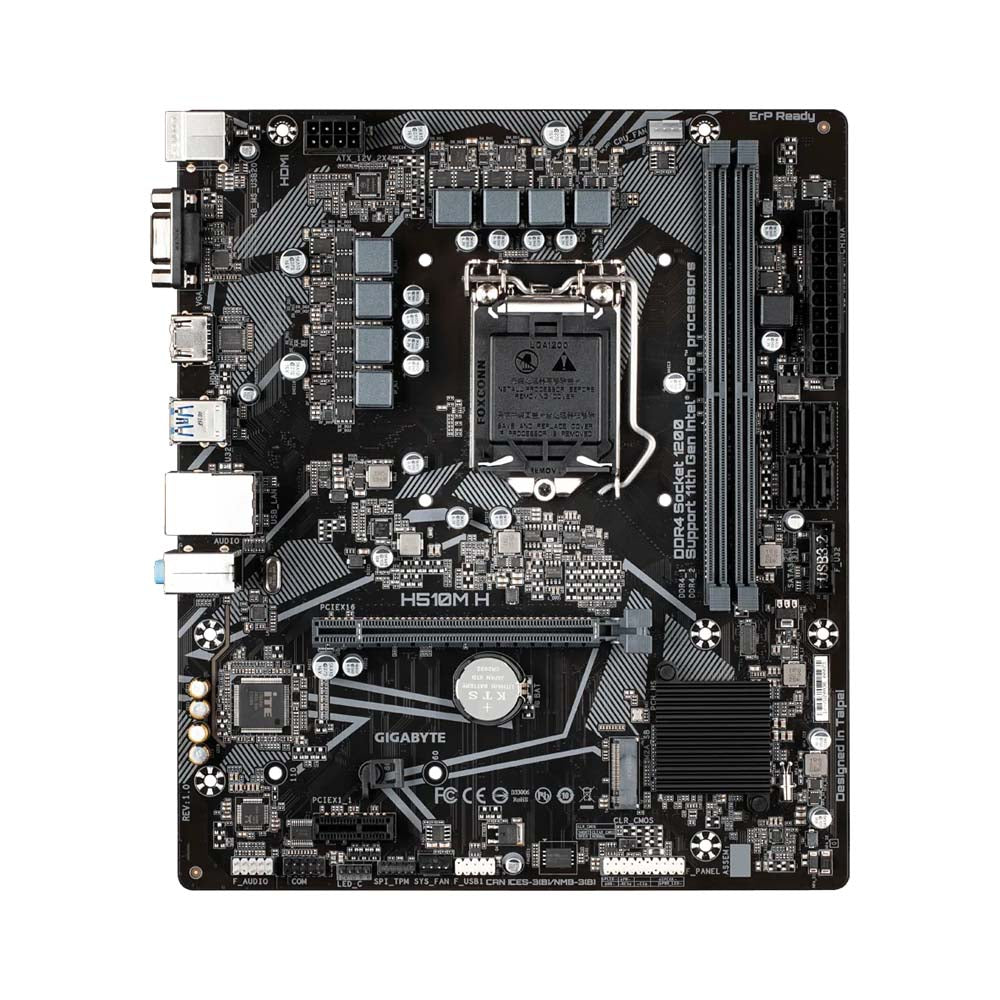GIGABYTE H510M H Intel H510 LGA 1200 माइक्रो-ATX मदरबोर्ड