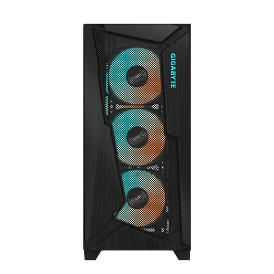 GIGABYTE C301 Glass Black ARGB Mid-Tower Cabinet with 4 Pre-installed PWM Fans