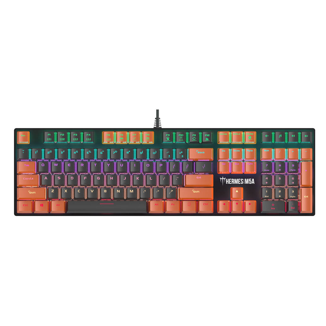Gamdias HERMES M5A Mechanical Multi-Color Wired Gaming Keyboard with 32-Bit Built-in Memory