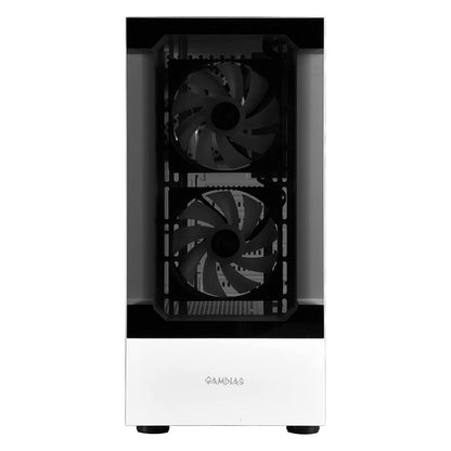 Gamdias TALOS E3 White ARGB Mid Tower PC Case Cabinet with Three 120mm ARGBS Fan Pre-installed