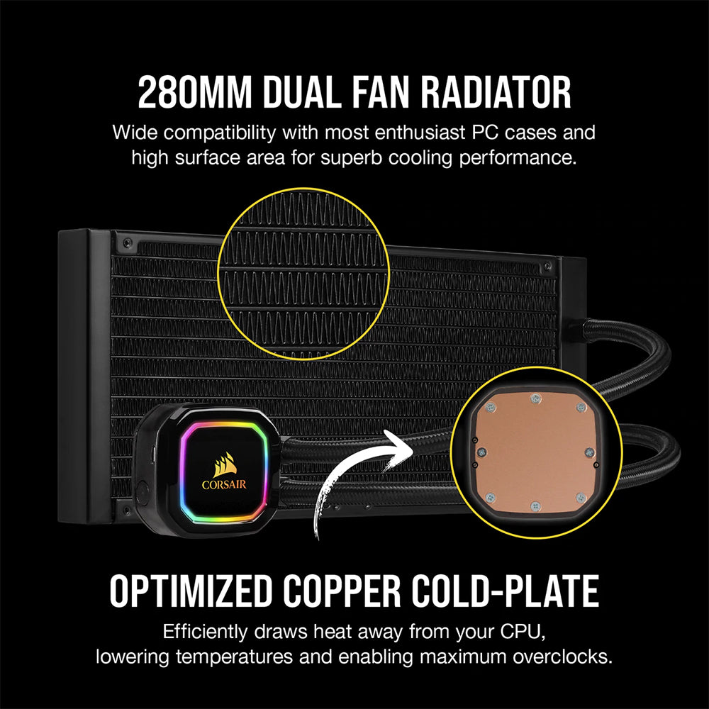 Corsair iCUE H115i RGB PRO XT  RGB Liquid CPU Cooler From TPS Technologies
