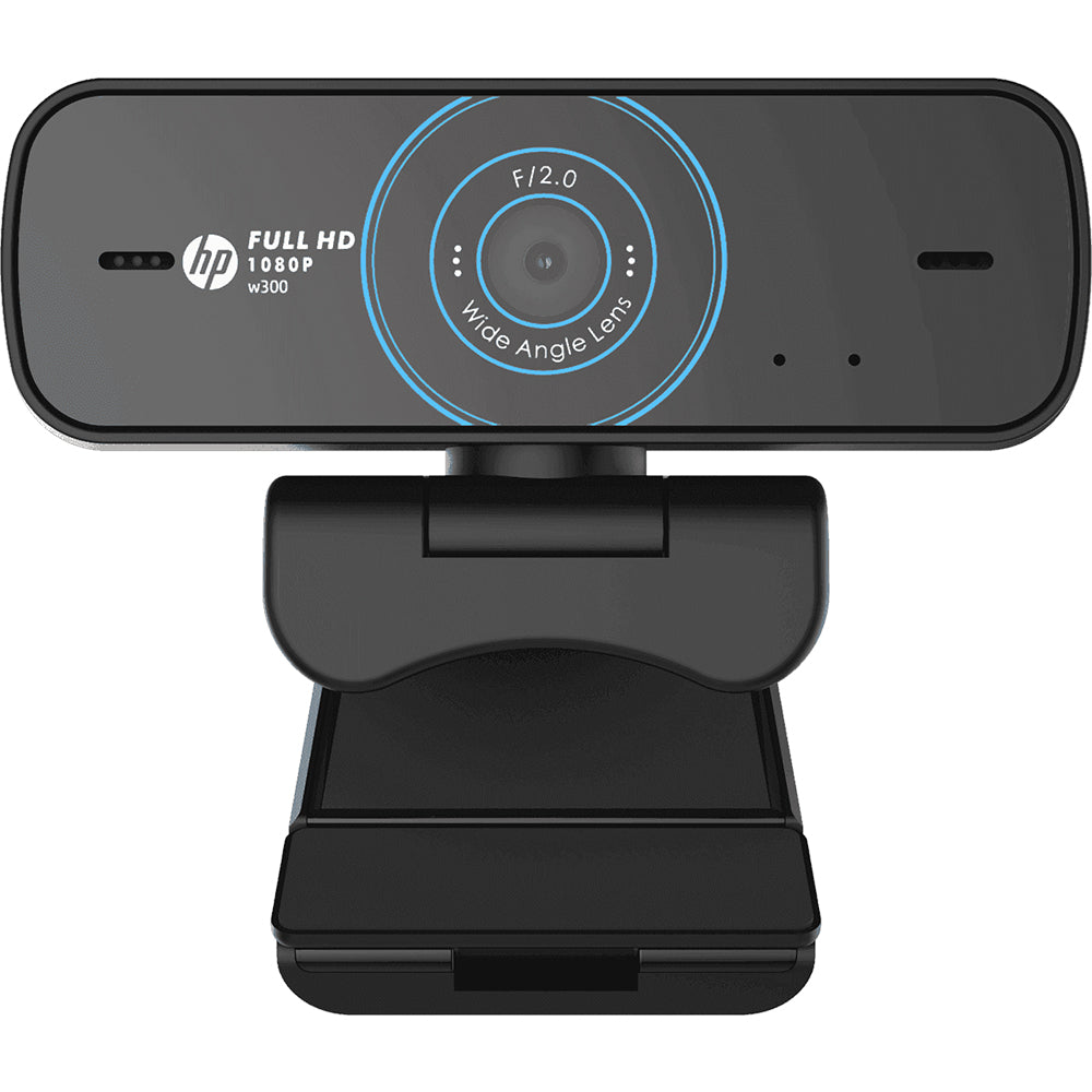 HP W300 1080P HD Web Camera Built-in Mic Wide Angle View | TPSTECH.in ...