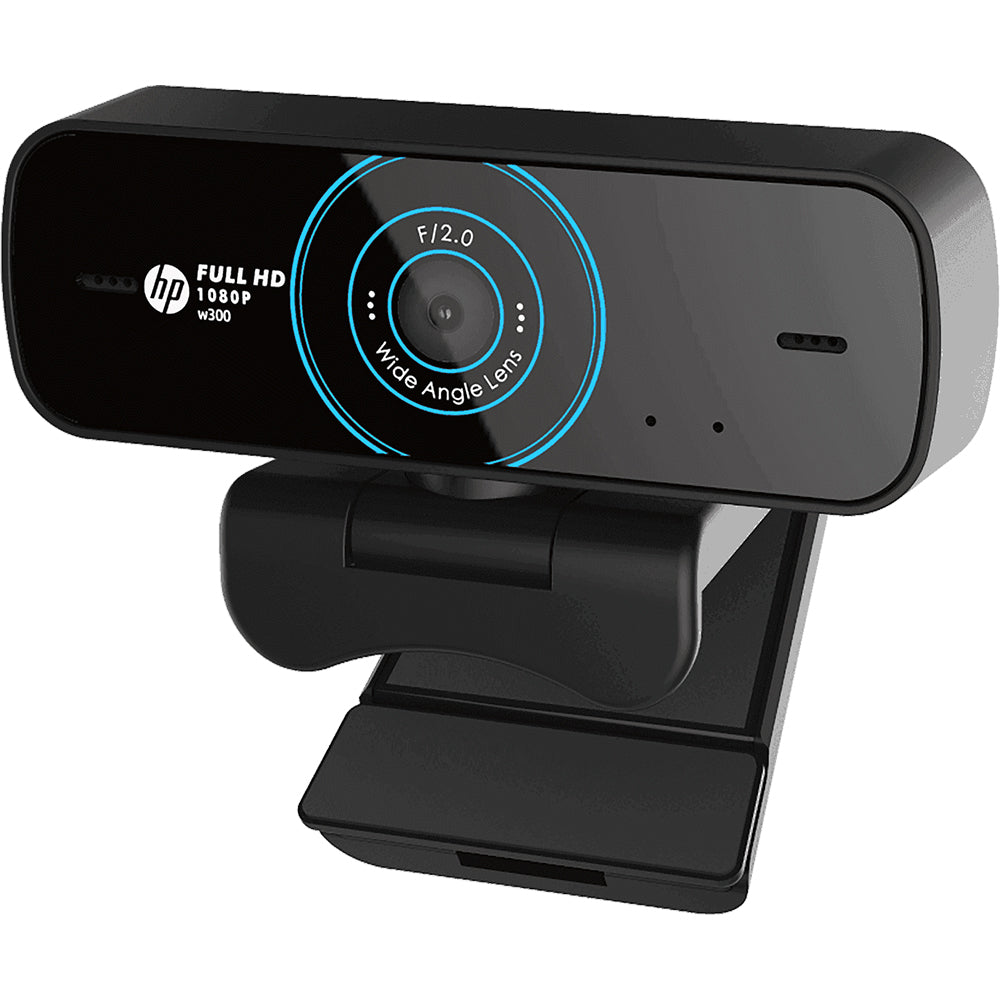 HP W300 1080P HD Web Camera Built-in Mic Wide Angle View | TPSTECH.in ...