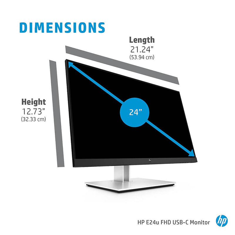 HP E24u G4 24-inch Full HD USB-C IPS Monitor with Eye Ease Technology