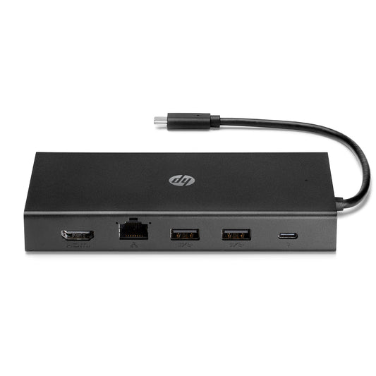 HP Travel USB-C Multi port Hub Docking Station with USB-C and RJ-45 port