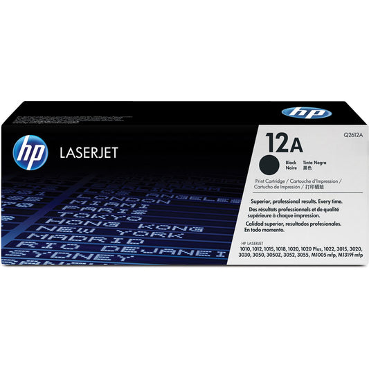 HP 12A Q2612A Black Original LaserJet Toner Cartridge